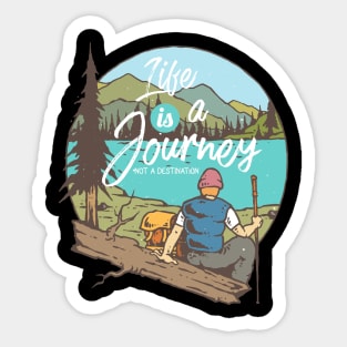 the journey Sticker